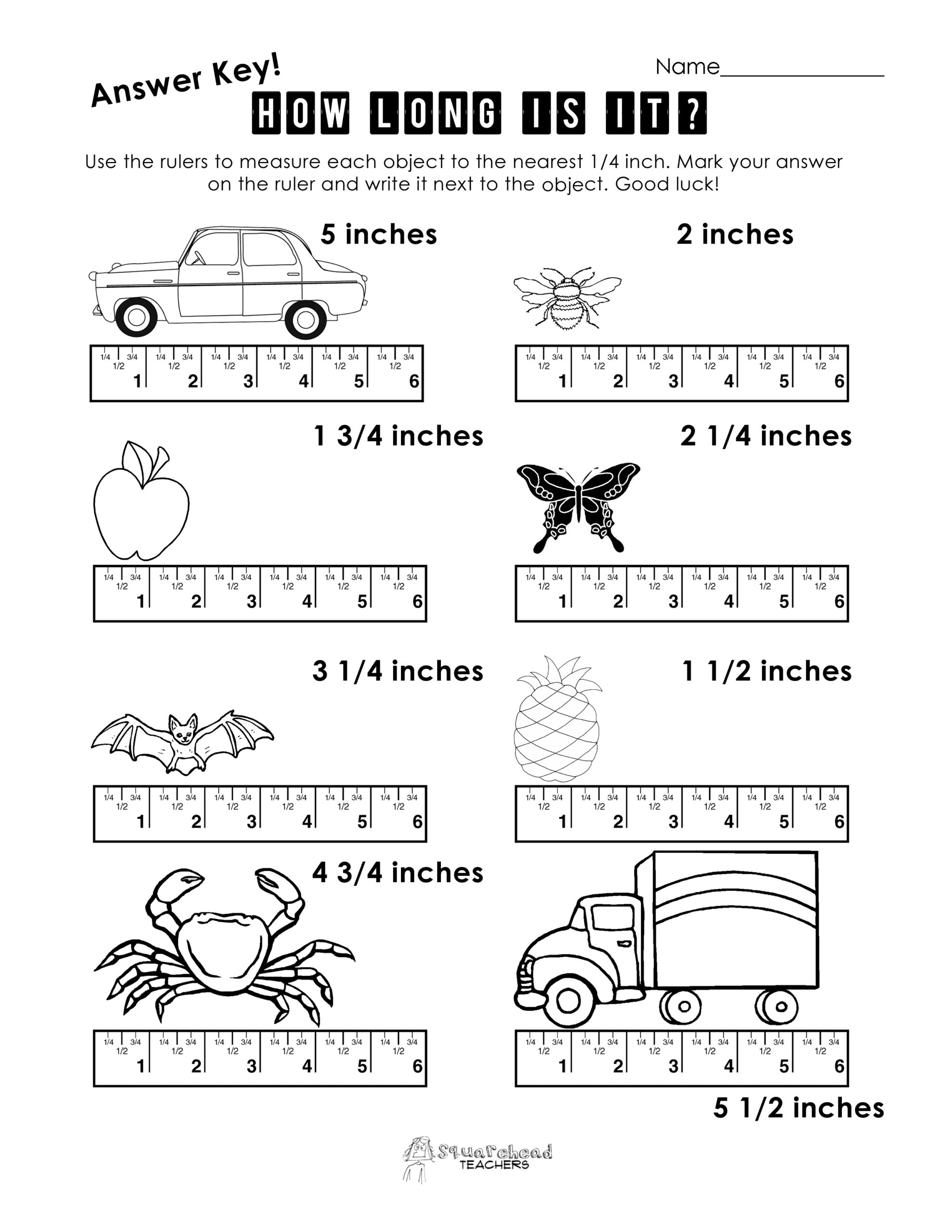 Measurement Practice 1 Squarehead Teachers