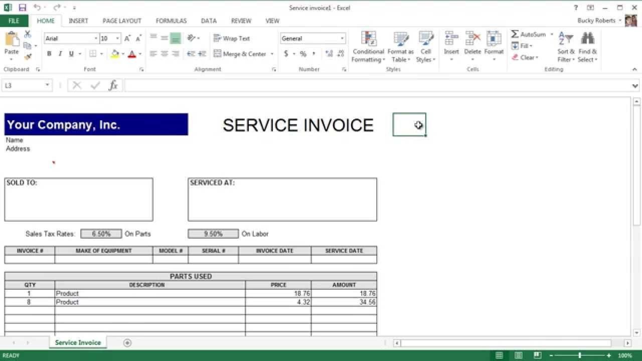 Microsoft Excel 2013 Tutorial 15 Templates And Printing