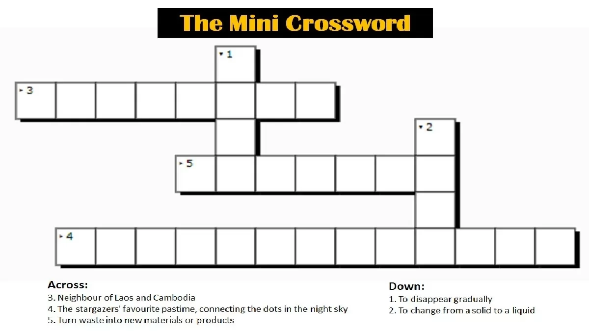 Small Easy Crossword Puzzles