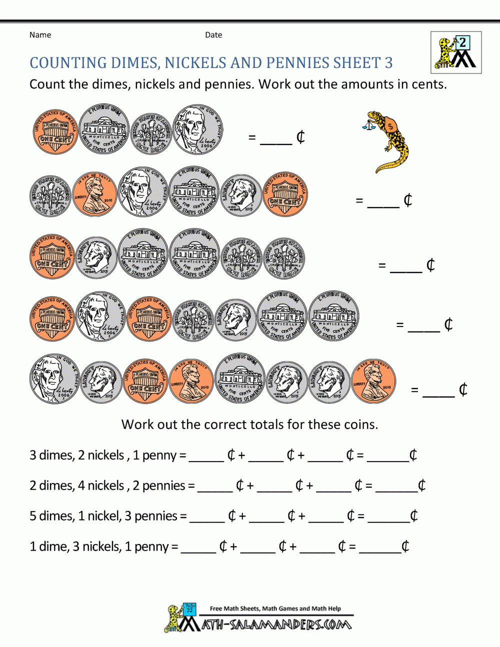 Free Printable Math Worksheets For 2nd Grade