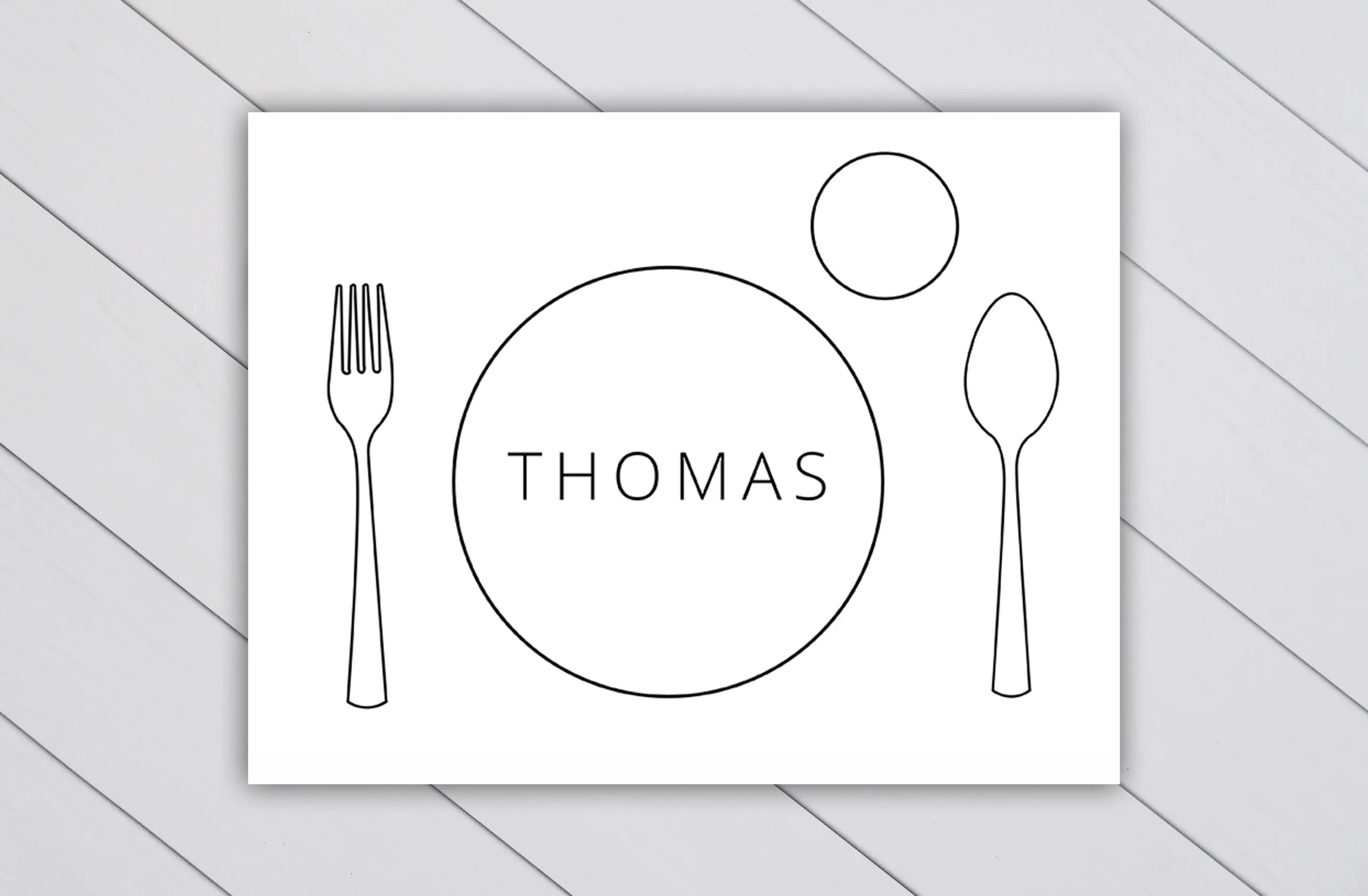 Printable Placemat Template