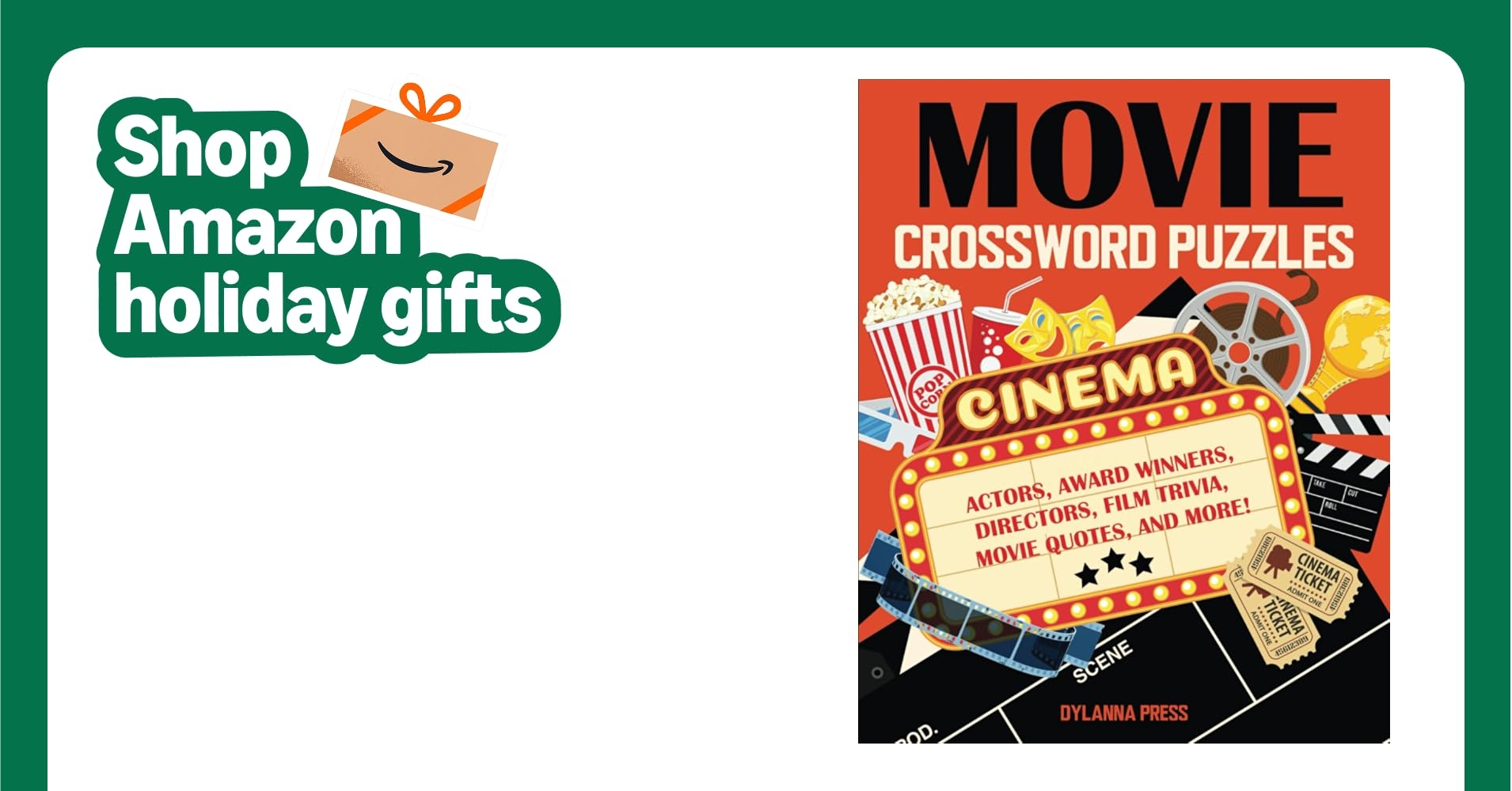 Movie Crossword Puzzles Fun Film Trivia Book Dylanna Press 