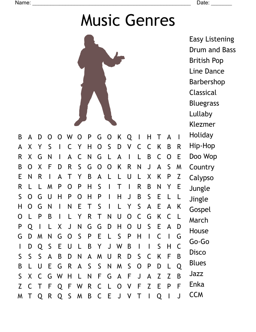 Free Music Puzzles Printable