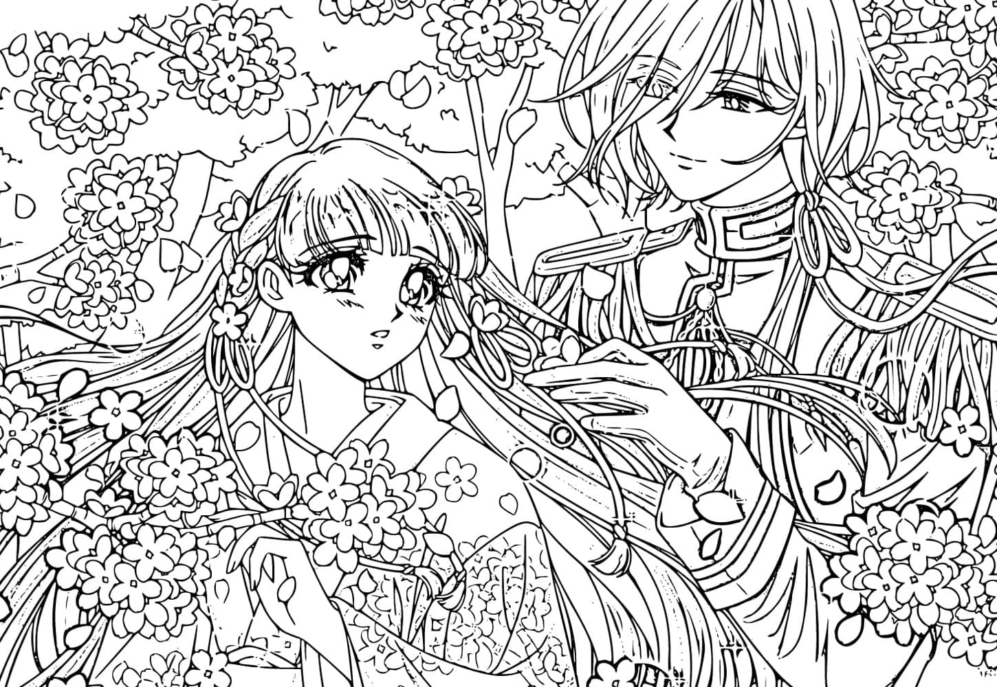 My Happy Marriage Free For Kids Coloring Page Anime Coloring Pages