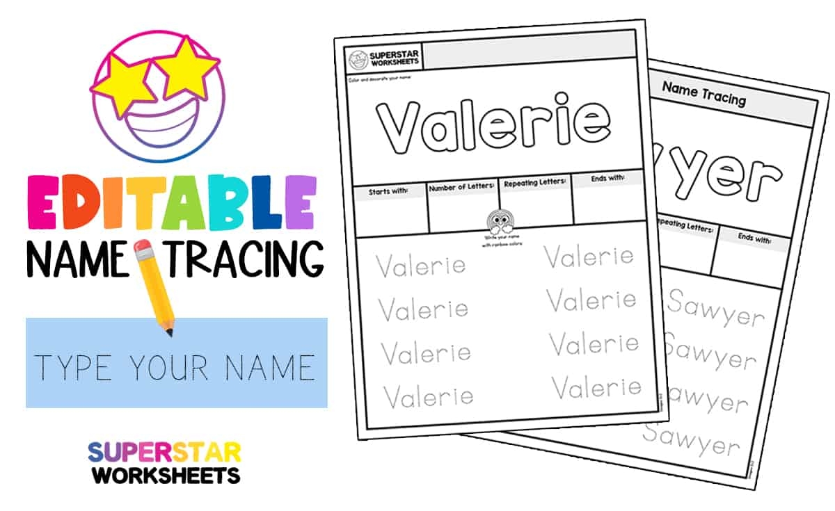 Create A Name Tracing Worksheet Printable