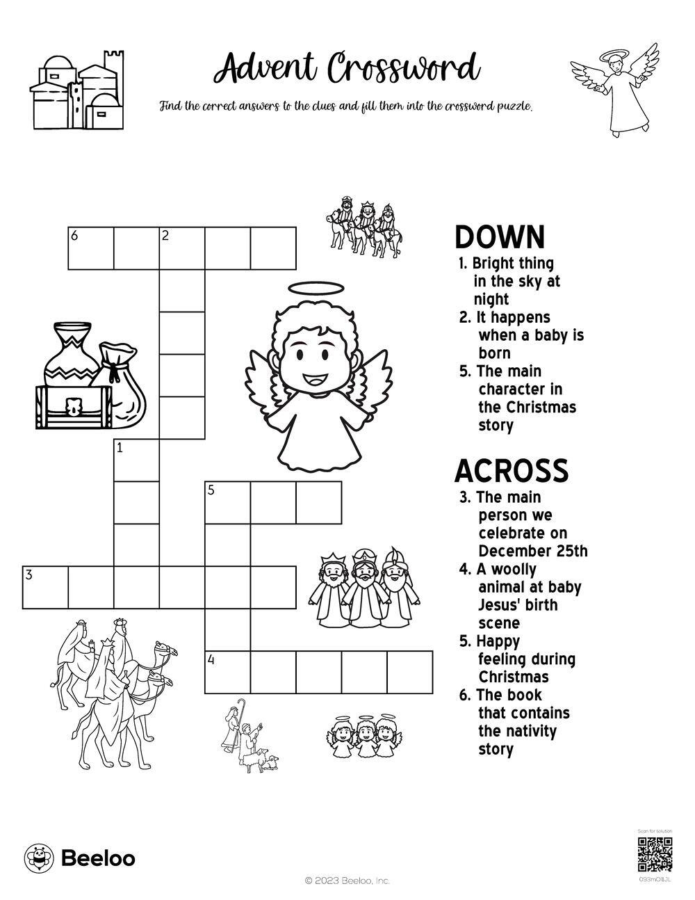 Christian Christmas Puzzles Free Printable