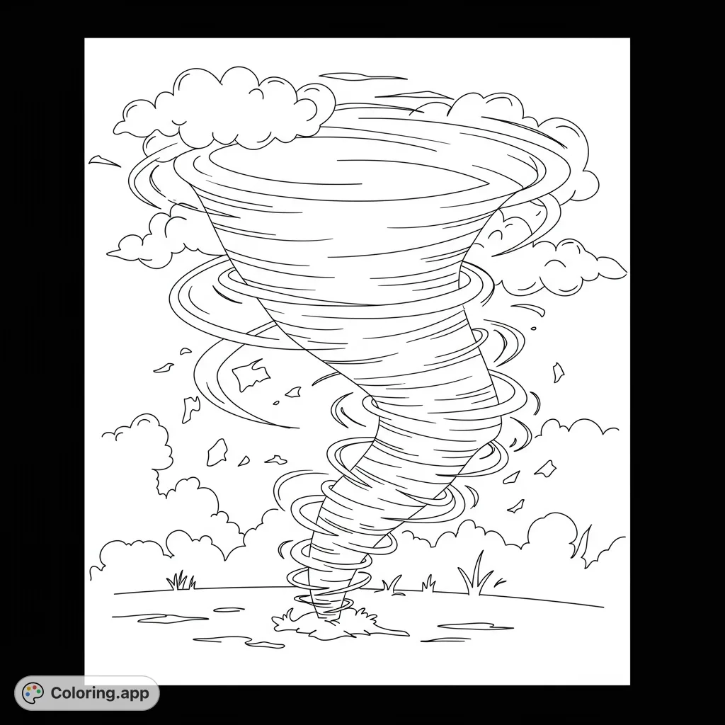 Hurricane Coloring Pages Printable