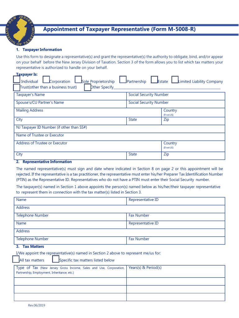 Nj Form M 5008 R Fax Number Fill Out amp Sign Online DocHub