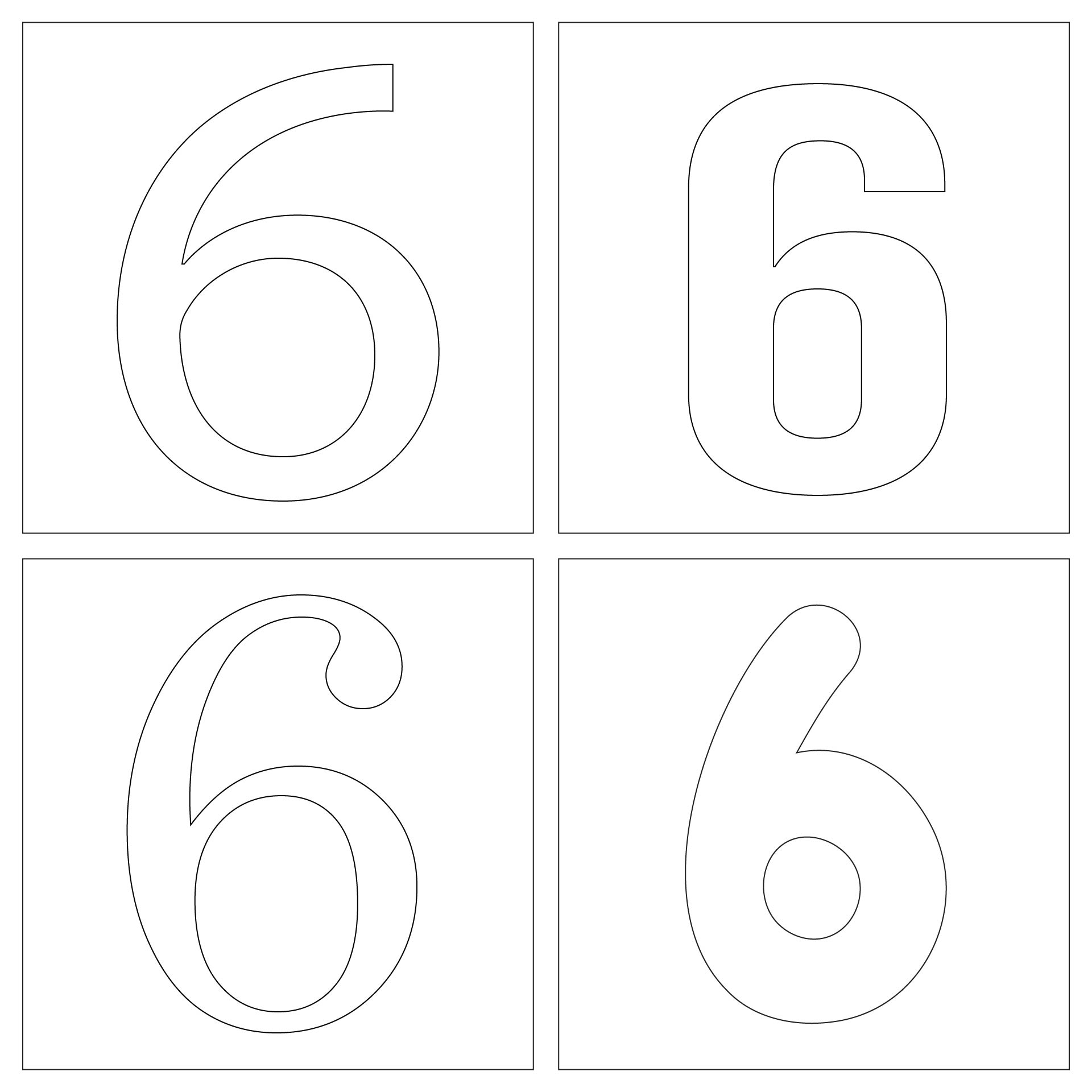Number Outlines 10 Free PDF Printables Printablee