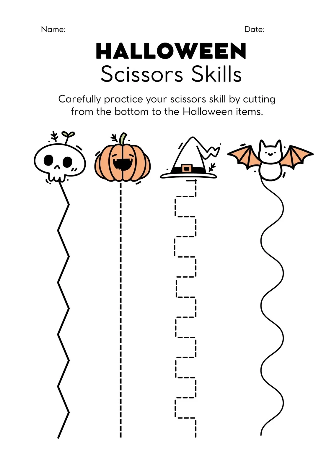 Page 2 Free Printable Halloween Worksheet Templates To Edit Canva