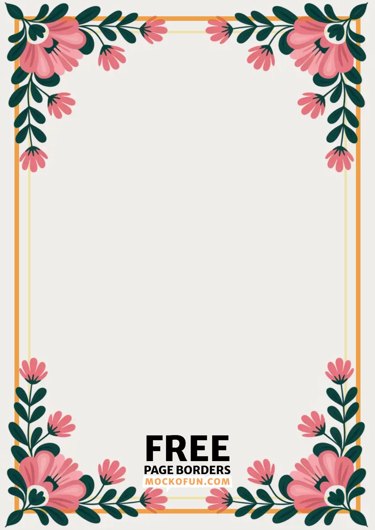 Free Printable Page Borders Designs