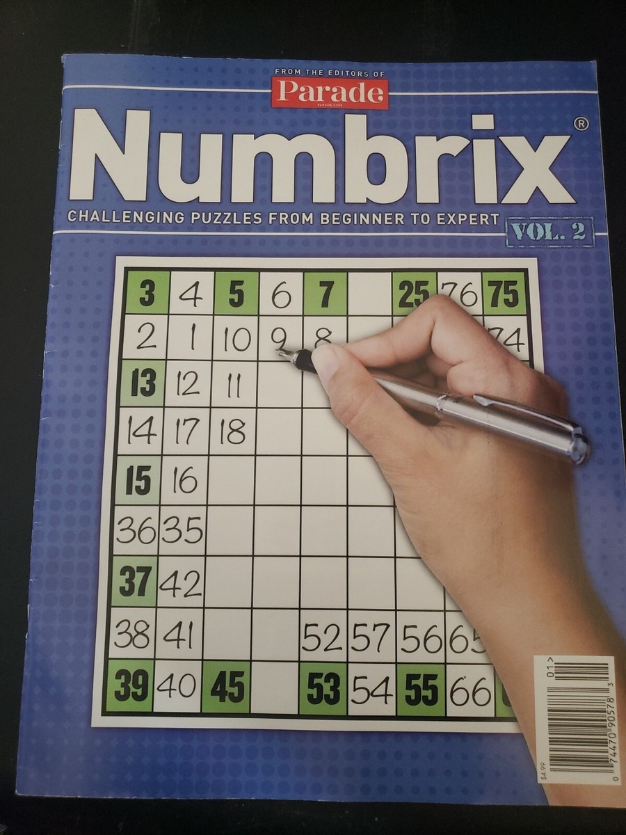 Parade Numbrix Challenging Puxxles From Beginning To Expert Magazine