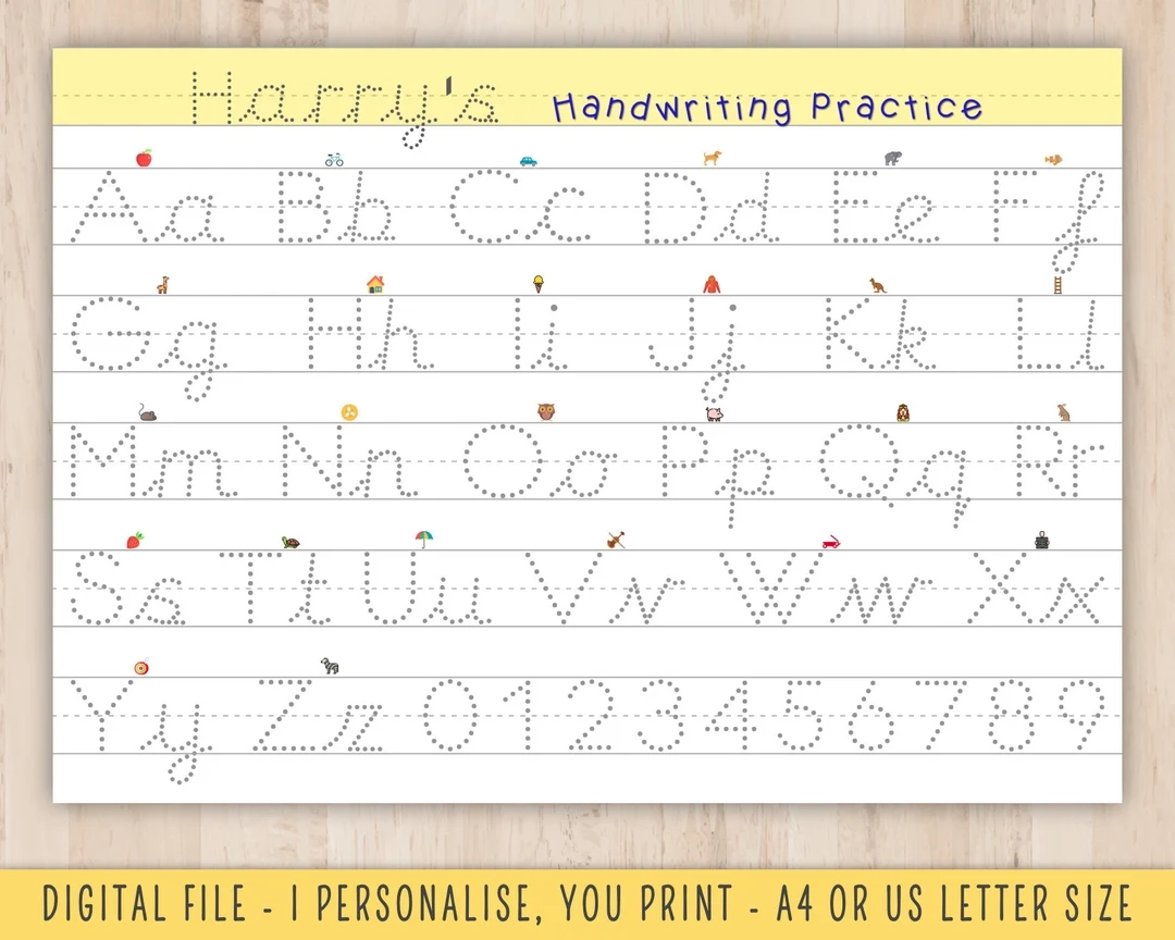 Handwriting Practice Ks1 Worksheets Printable