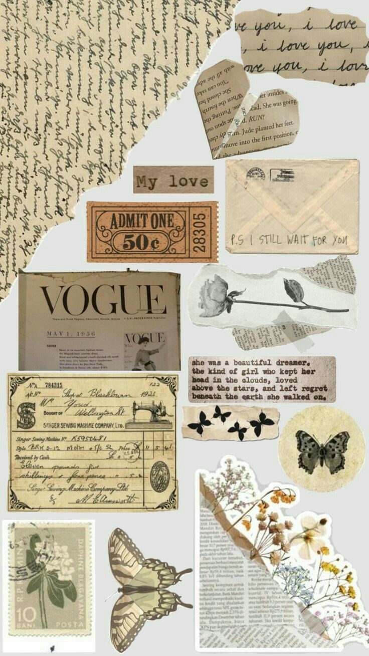 Pin By Salsabyl On Gambar Estetika Vintage Aesthetic Stickers 