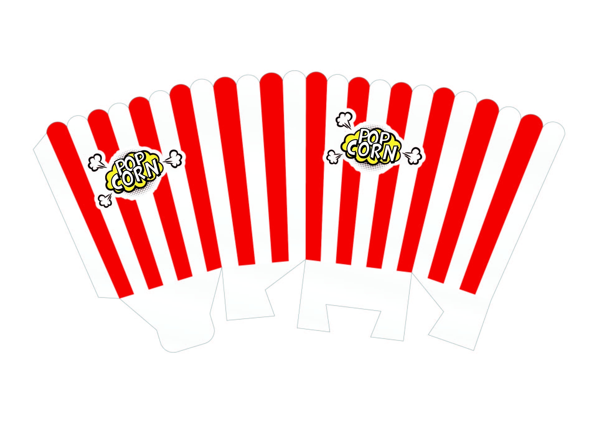 Popcorn Box Printable