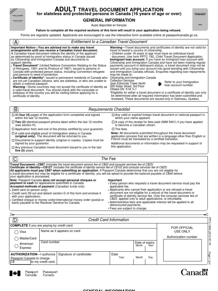 W 9 Form Canada