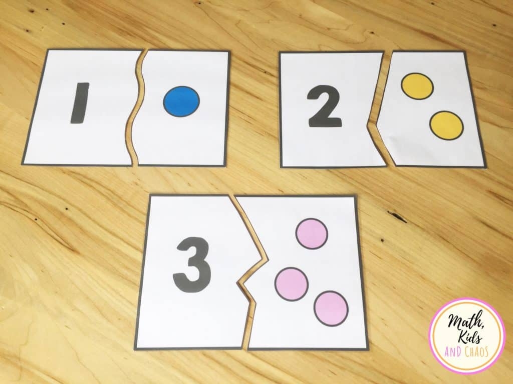 Preschool Number Puzzles For Numbers 1 To 10 Math Kids And Chaos