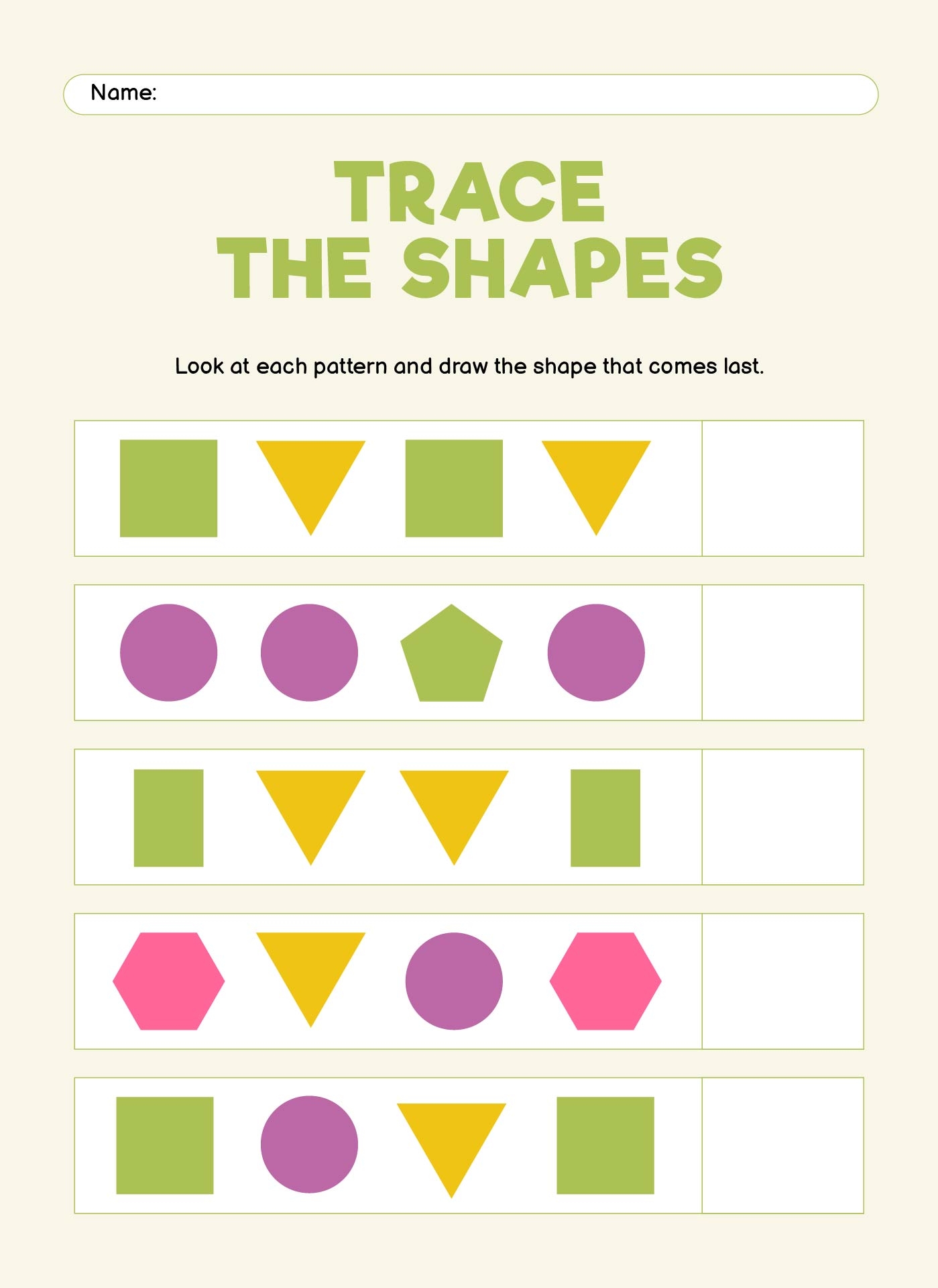 Prek Worksheets Printable