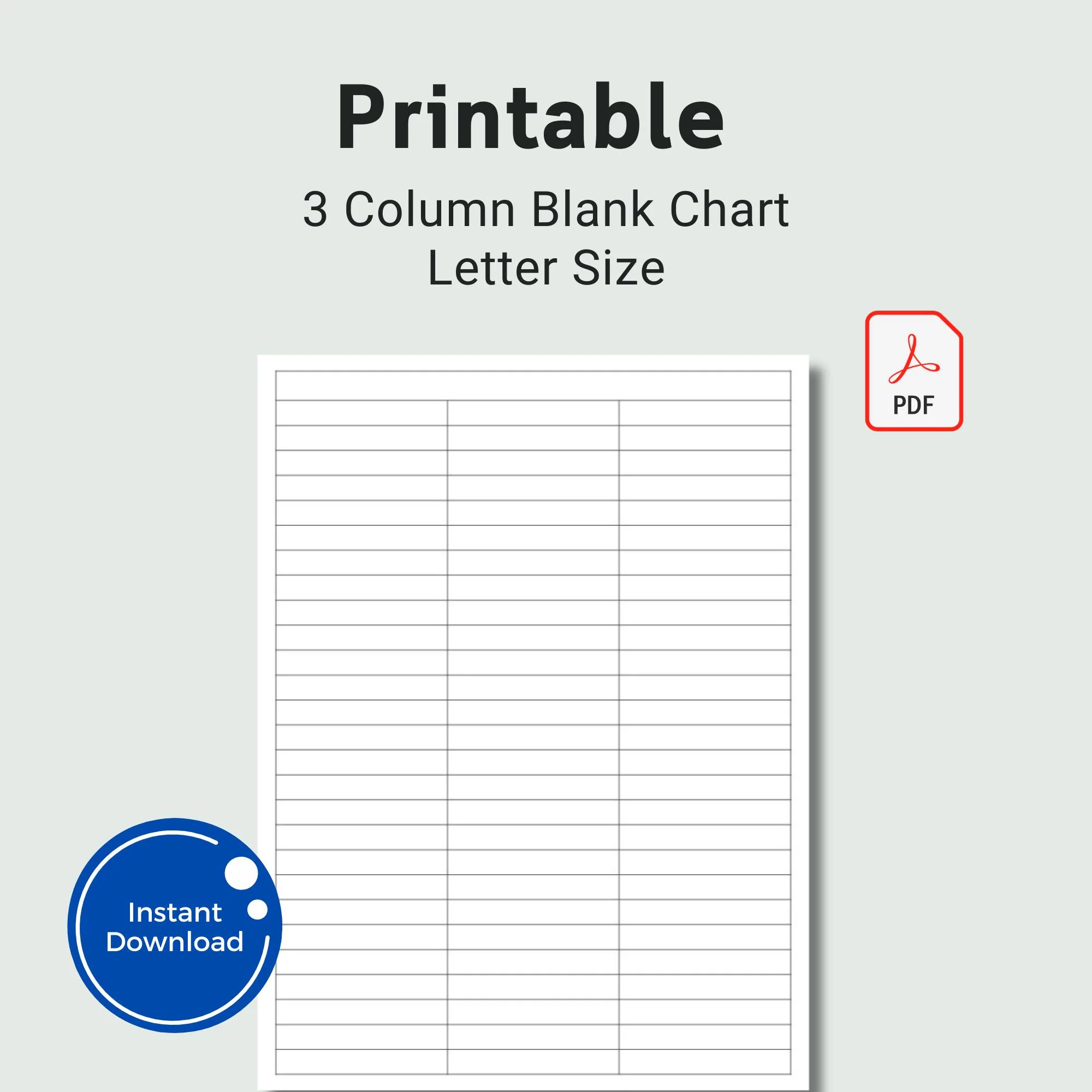 Printable Chart Template