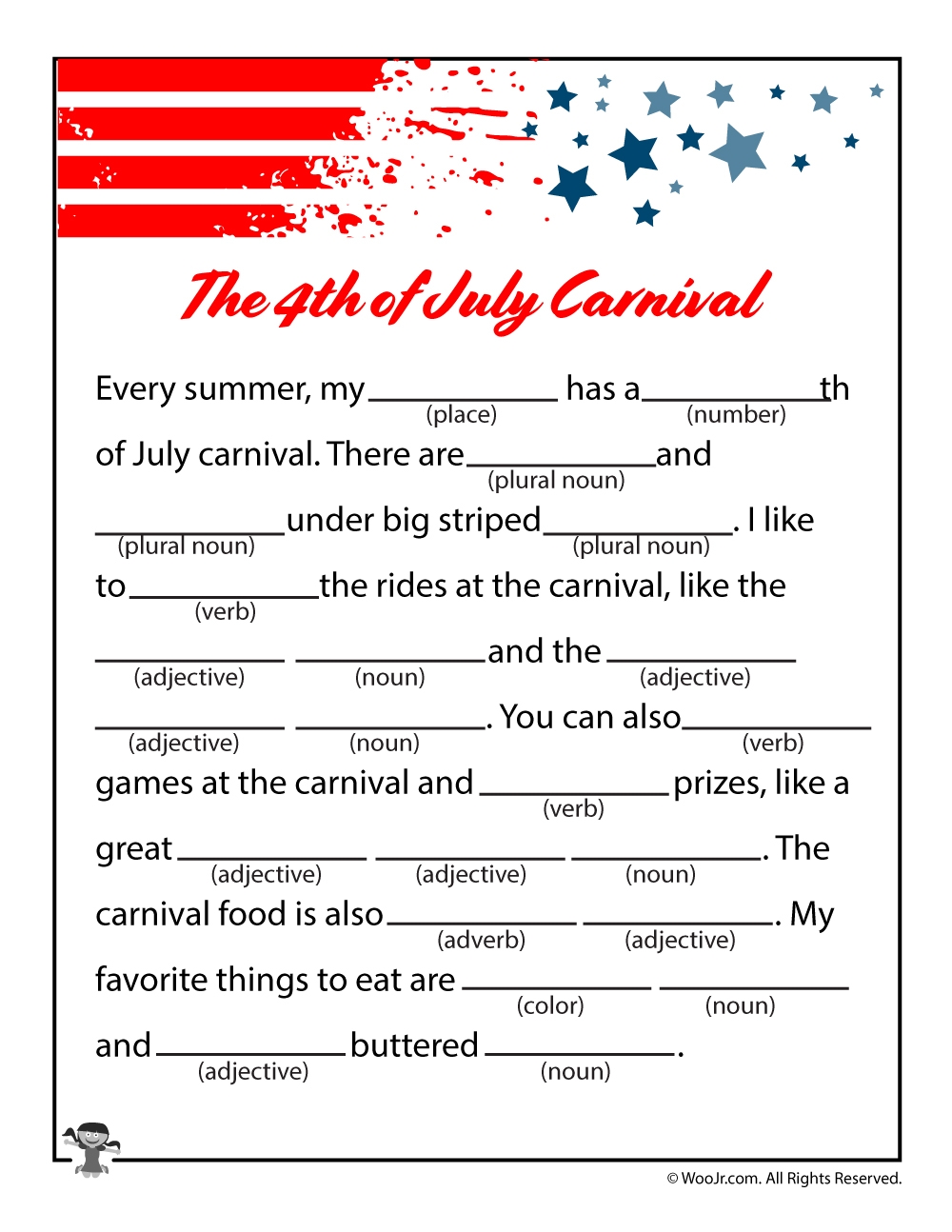 July 4th Printable Activities