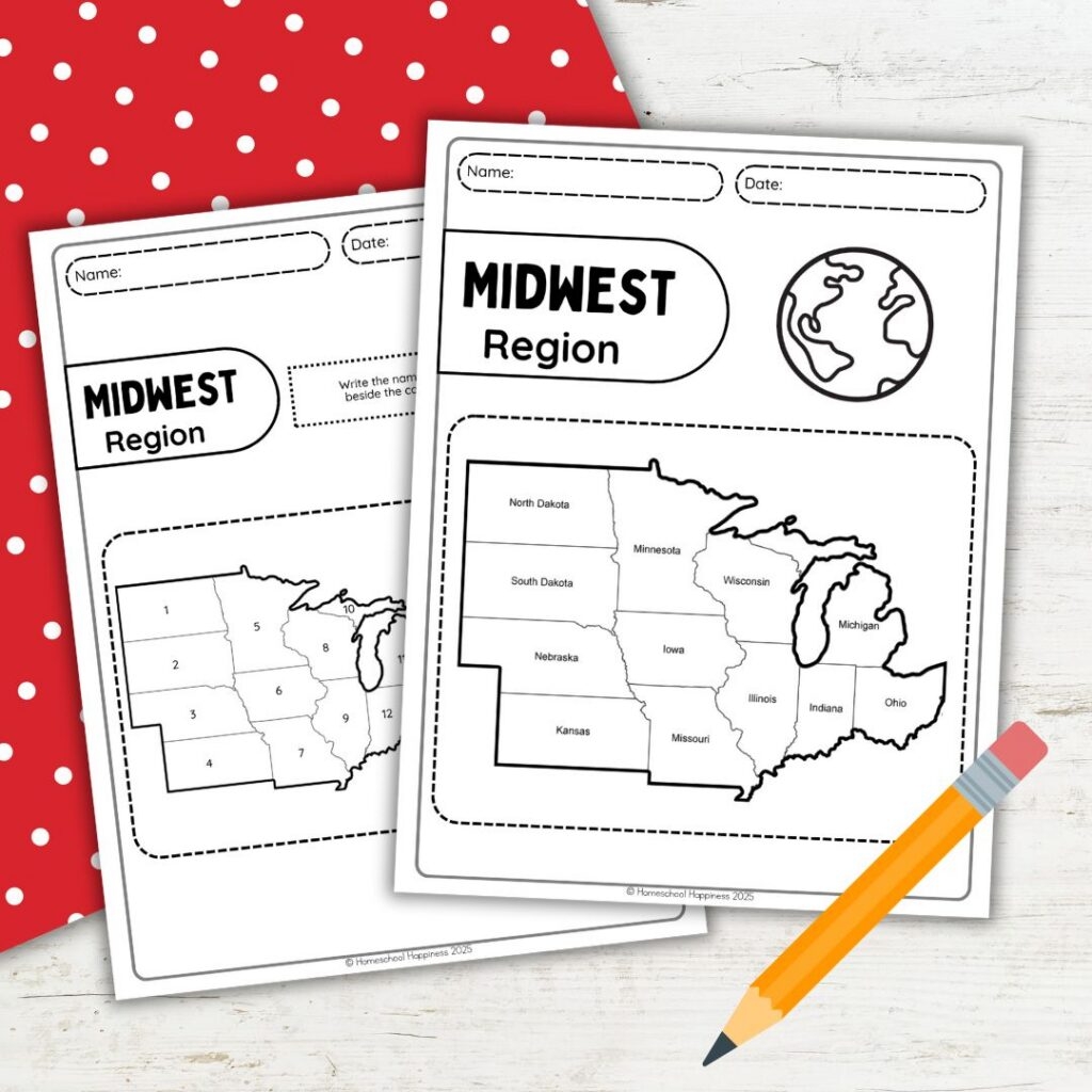 Regions Of The United States Worksheet