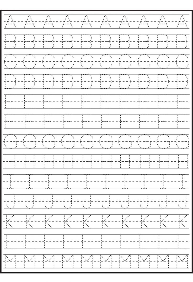 Printable ABC Traceable Worksheets Activity Shelter