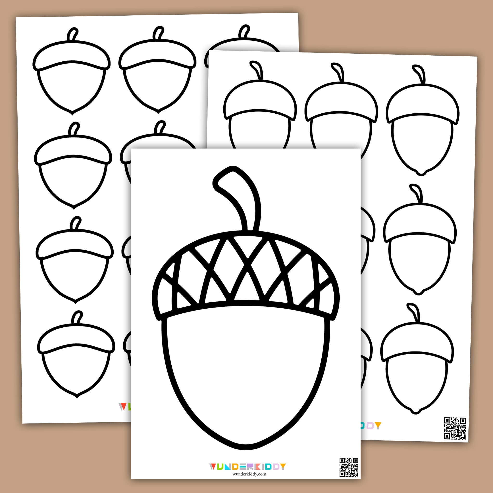 Acorn Template Free Printable