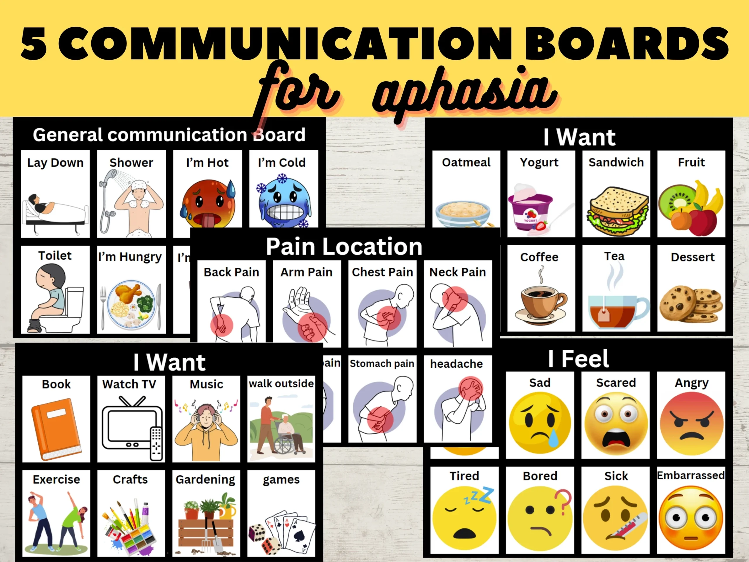 I Have Aphasia Card Printable