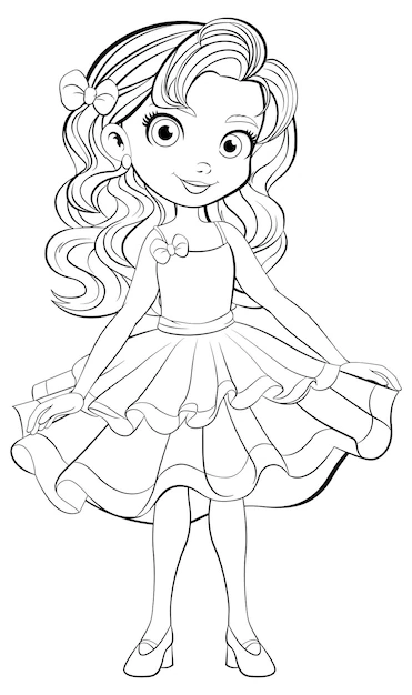 Printable Coloring Pages Girls Images Free Download On Freepik