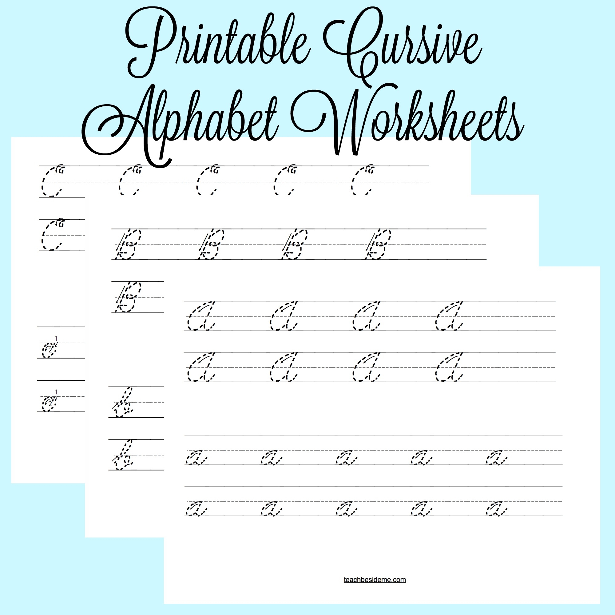 Create Printable Cursive Writing Worksheets