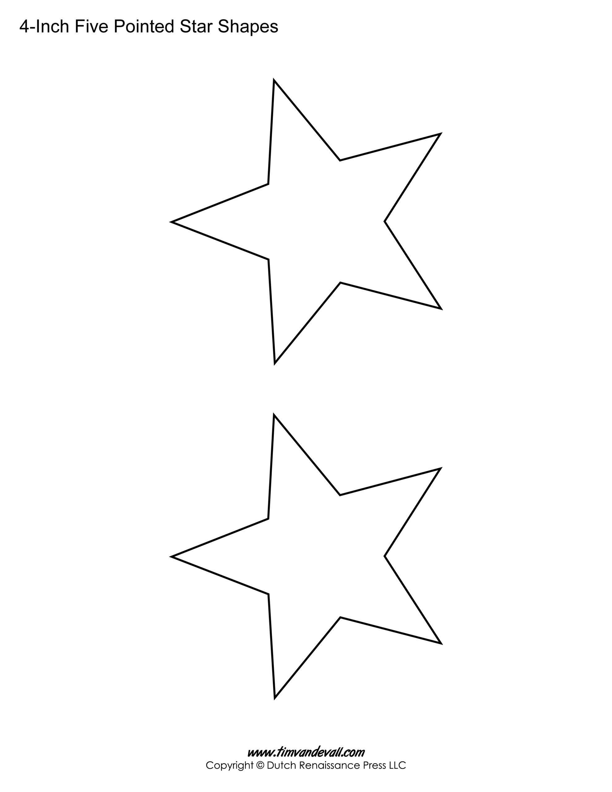 Large Star Template Printable
