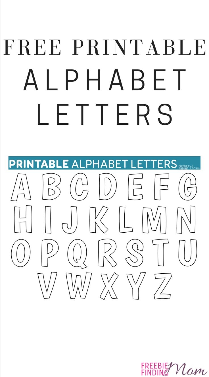 Alphabet Templates Free Printable
