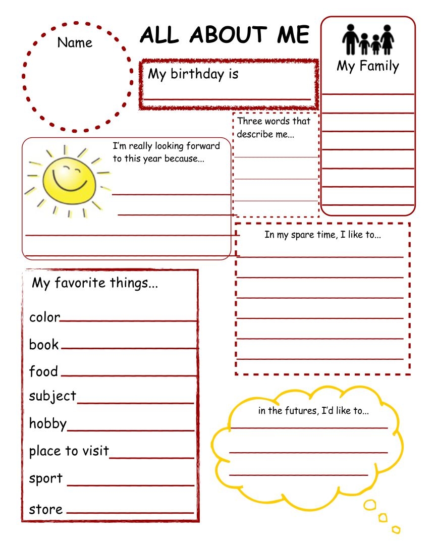 Printable Get To Know You Sheets