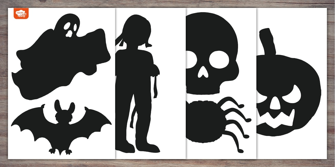 Printable Halloween Window Silhouettes