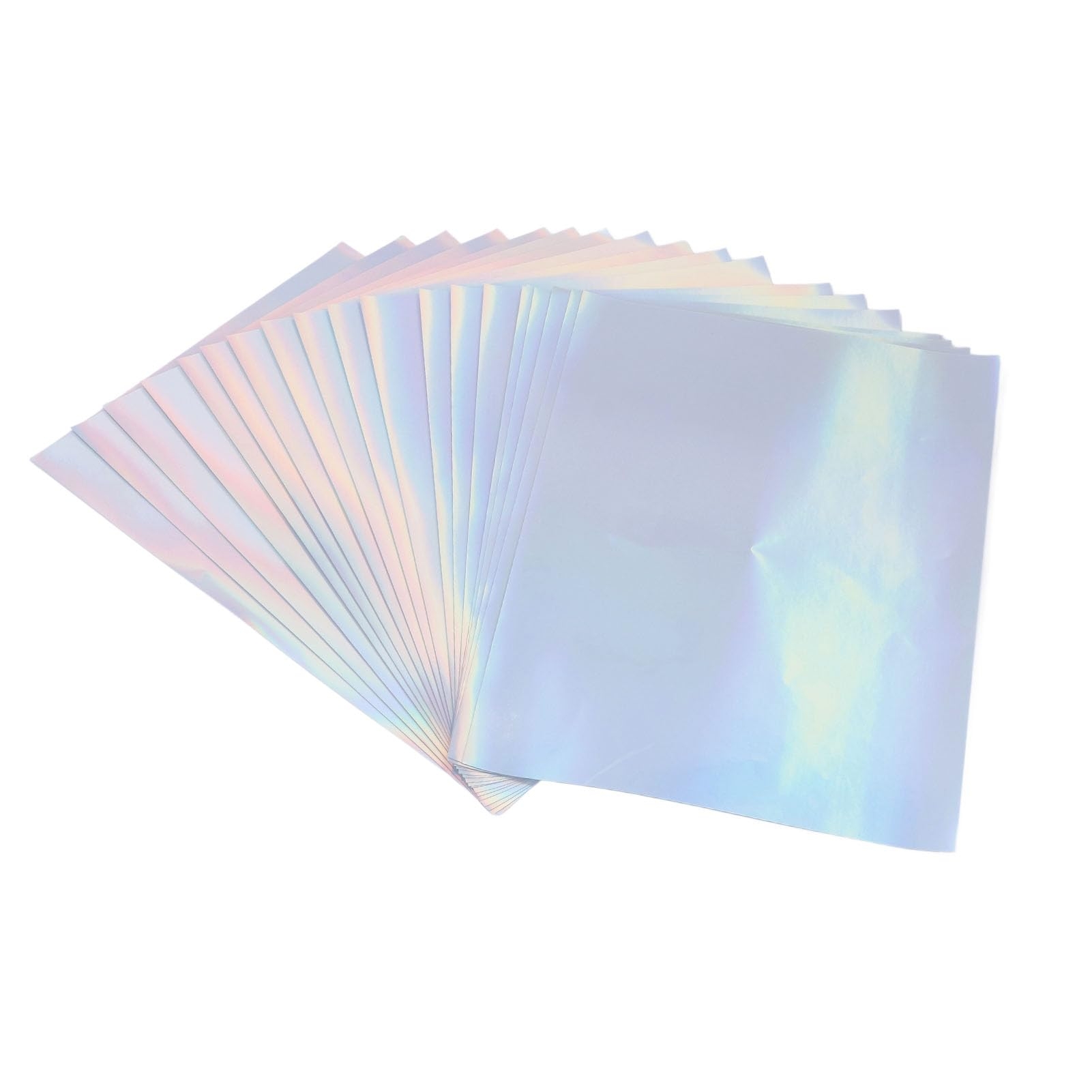 Printable Holographic Sticker Paper 20 Pcs Printing Paper Sheets Ink Stickers Self Adhesive A4 For Inkjet Printer Paper Amazon co uk Stationery amp 