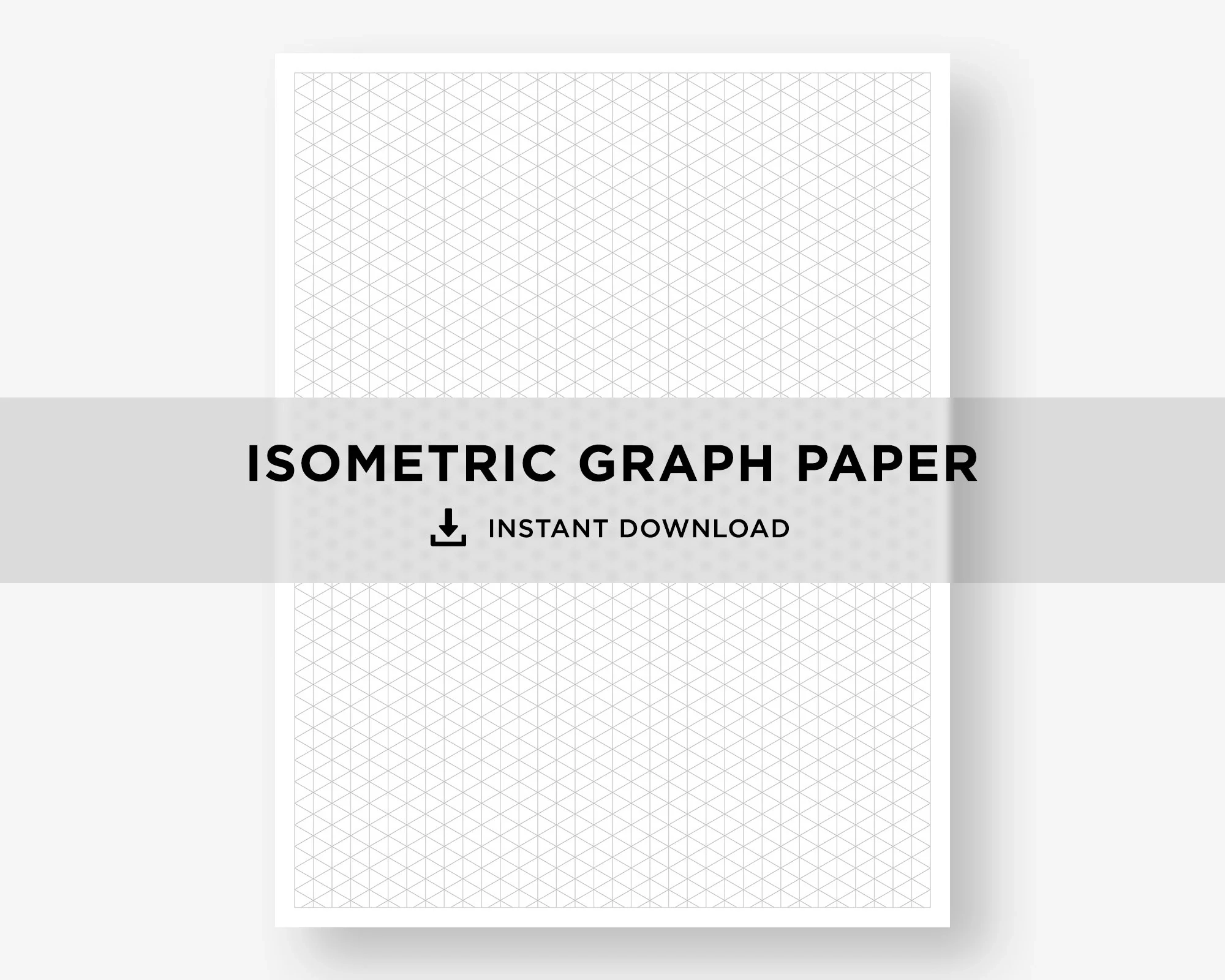 Isometric Graph Paper Printable 8.5x11