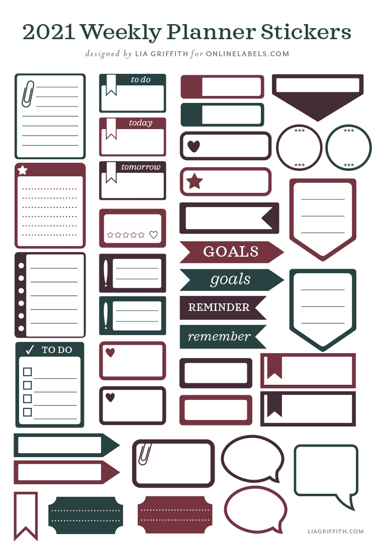 Printable Journal Pages amp Planner Stickers Lia Griffith