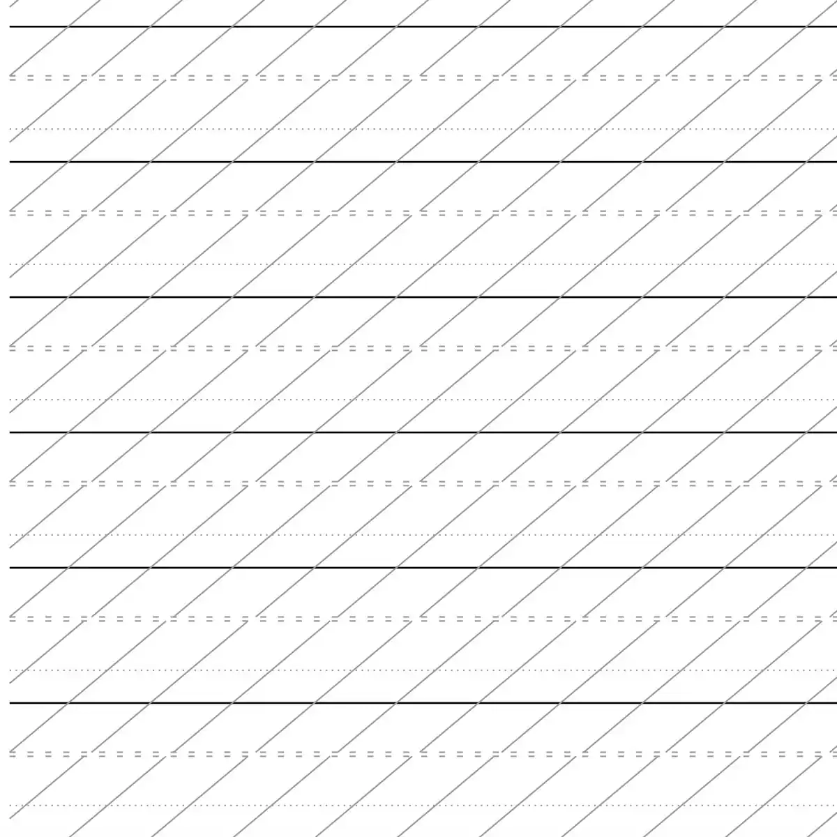 Printable Modern Calligraphy Practice Sheet Etsy UK