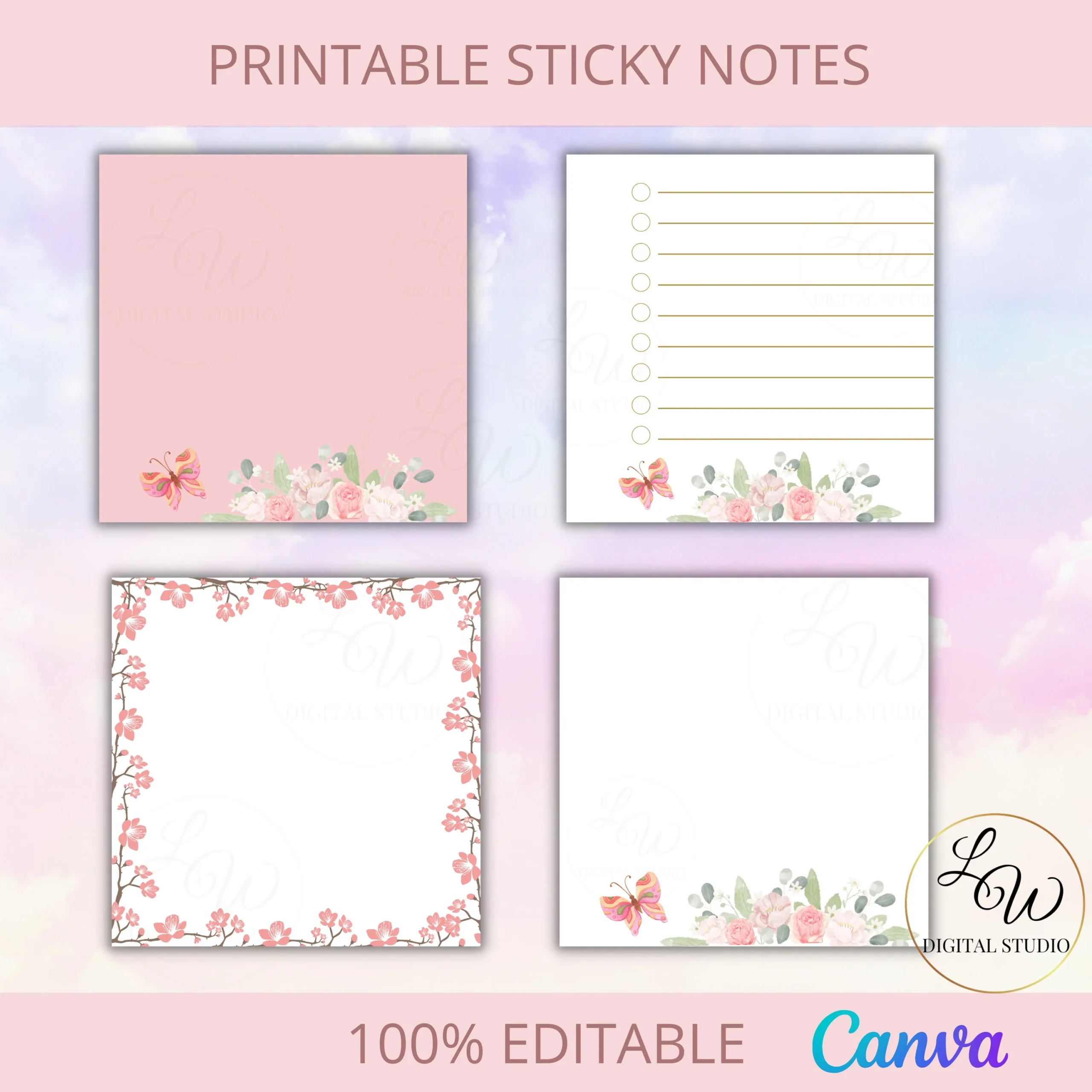 Cute Printable Notes Template