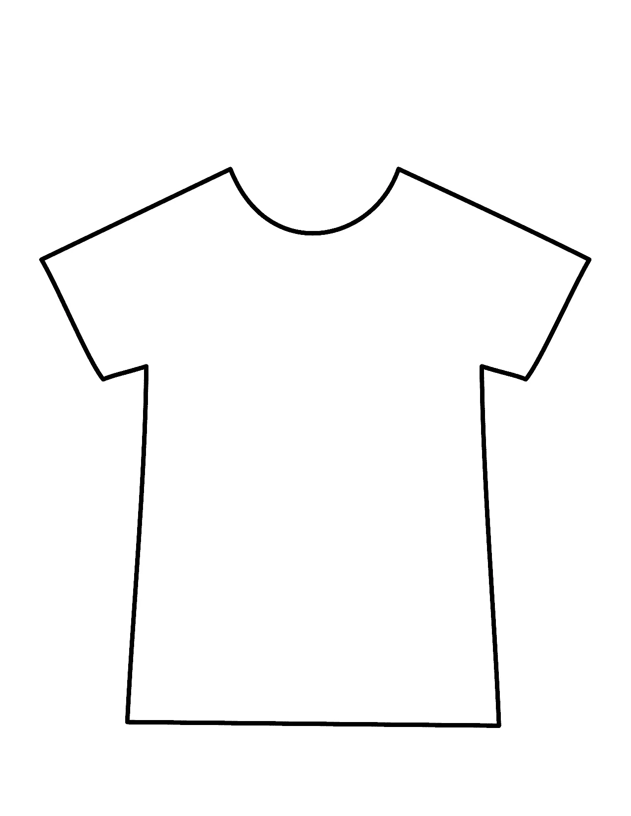 Printable T Shirt Template For Creative Classroom Fun