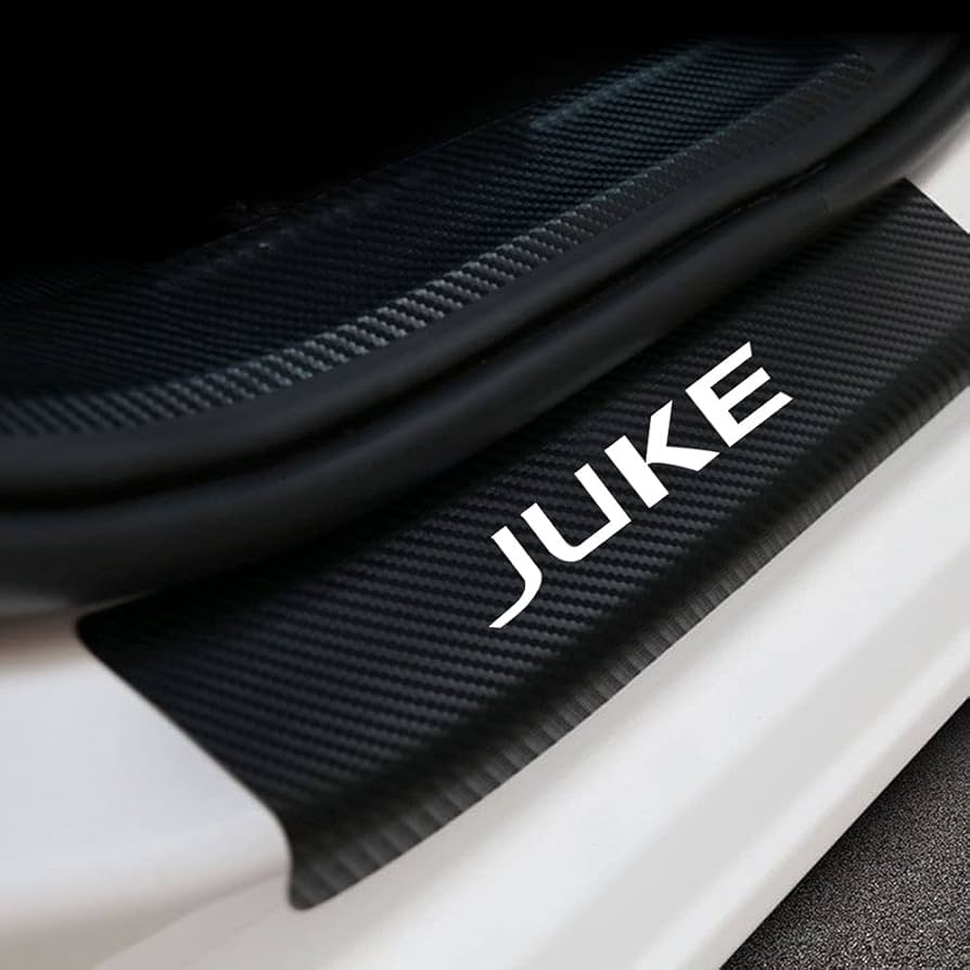 Qirc Juke Car Sill Sticker Decoration Carbon Fiber Vinyl Car 
