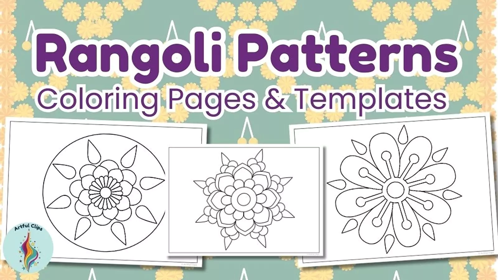 Printable Rangoli Designs For Kids