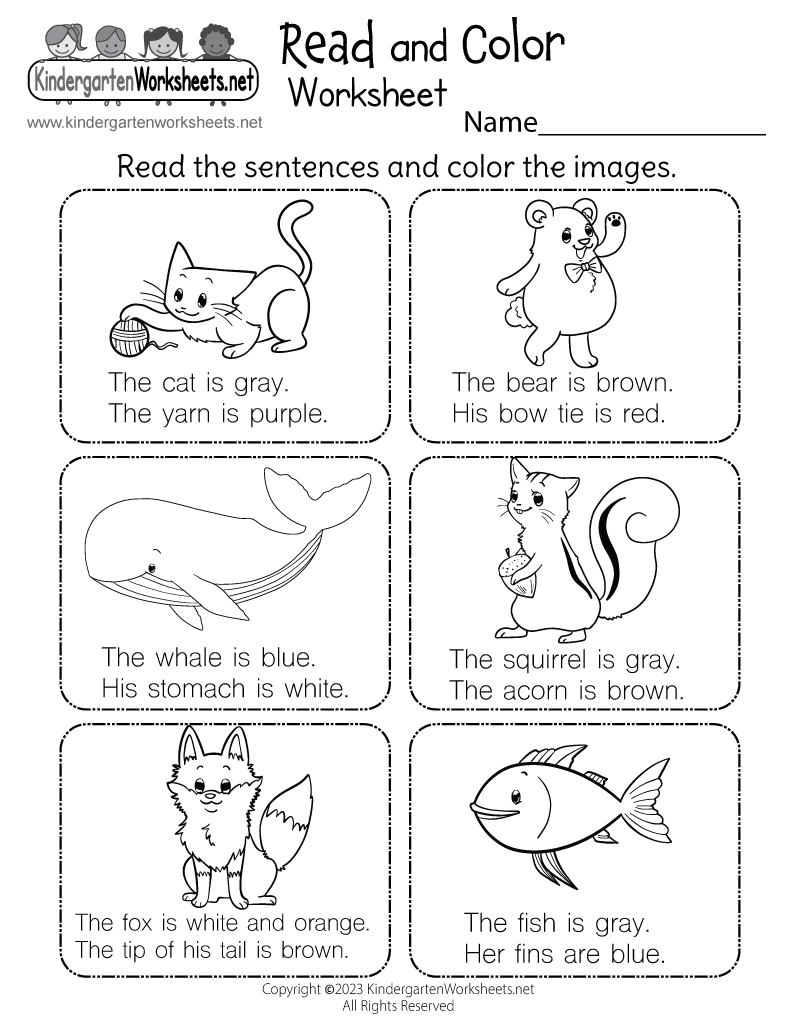 Color Worksheets Printable