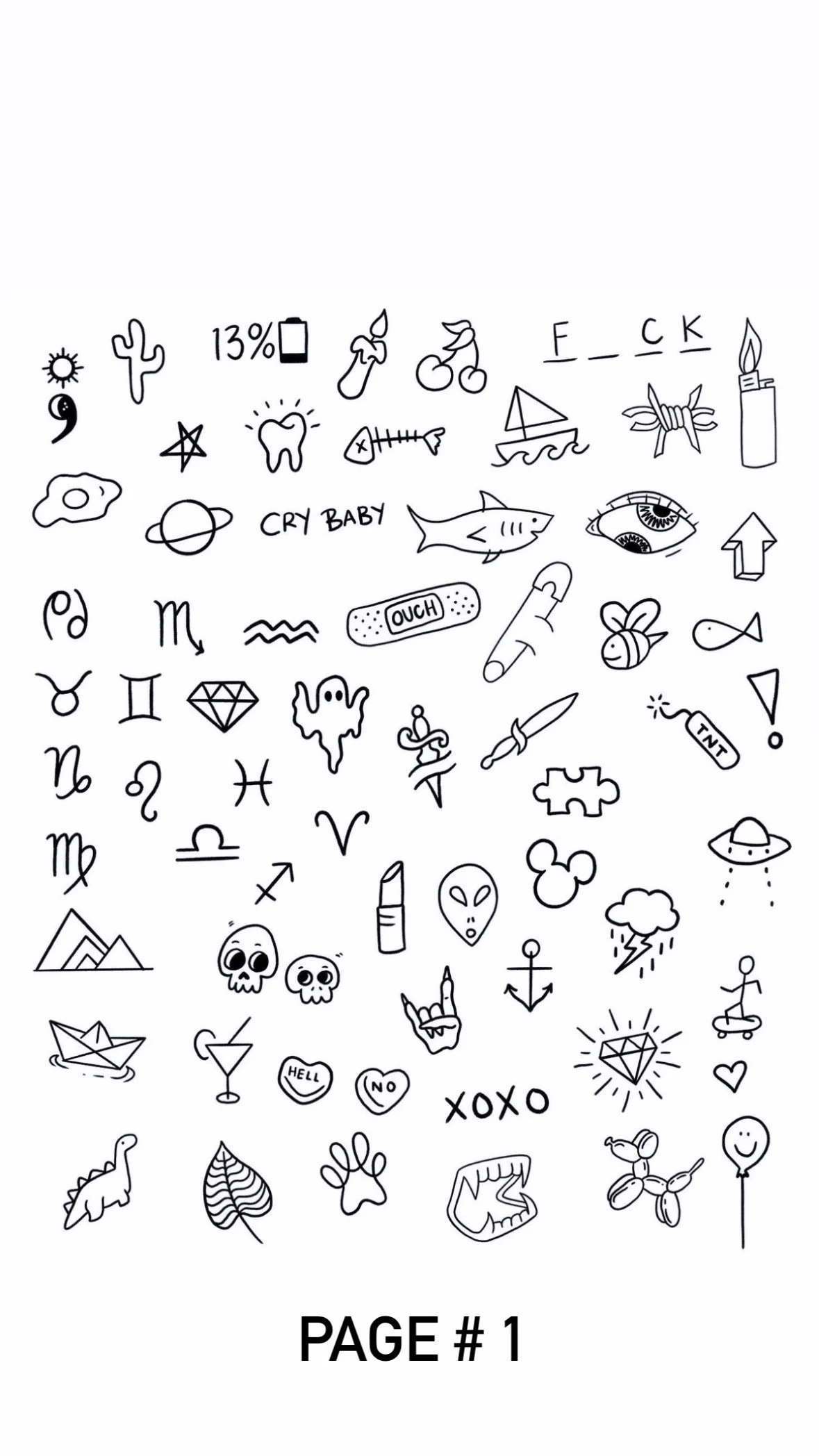 Simple Tattoo Designs Stencil