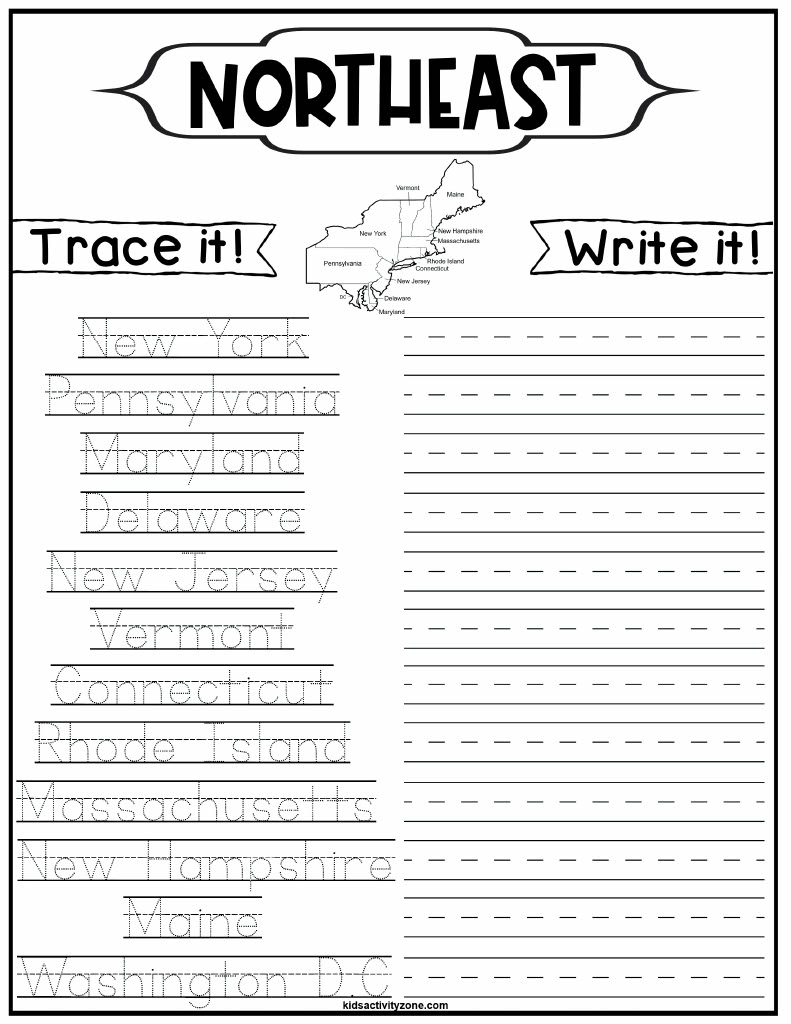 Free Printable Worksheets On New York