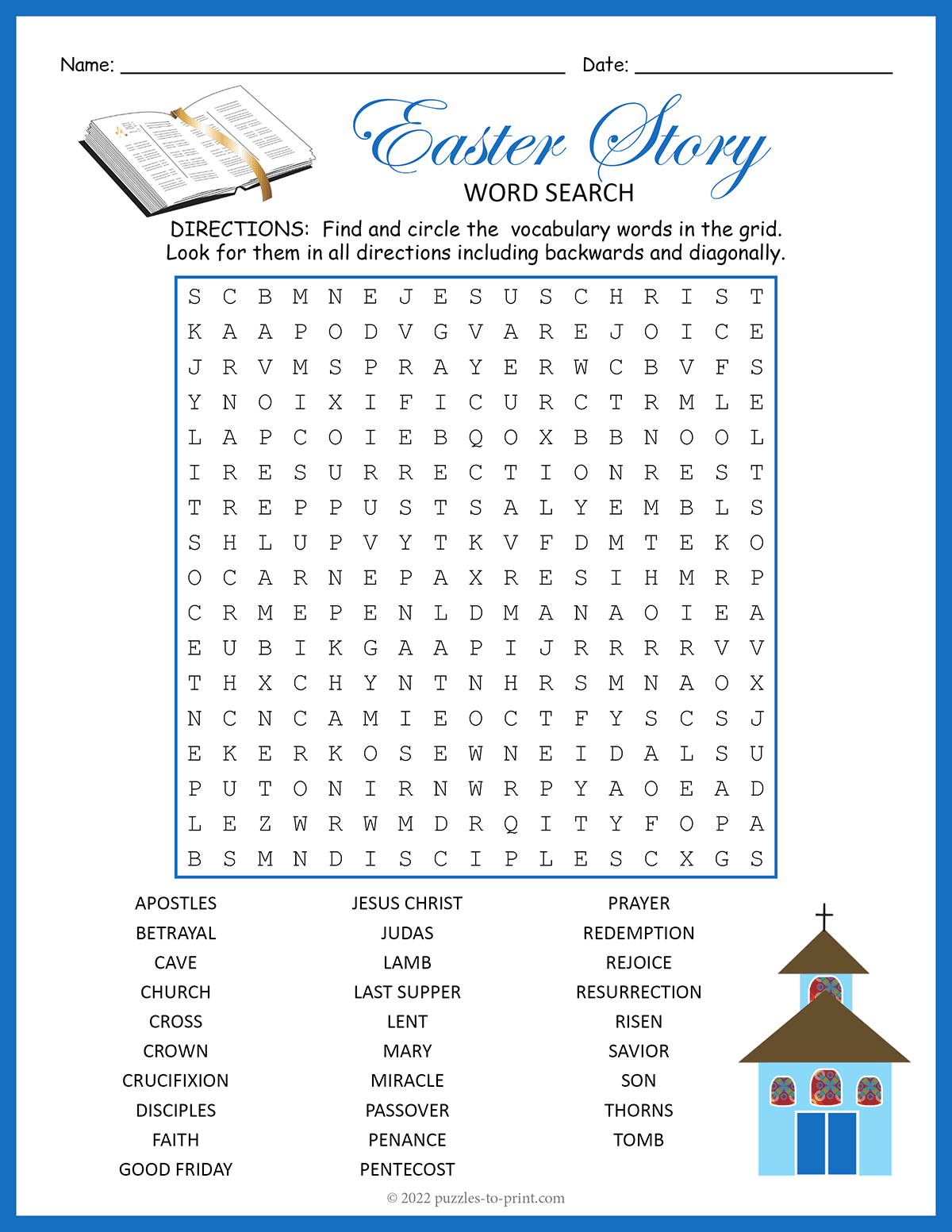 Free Religious Puzzles Printable