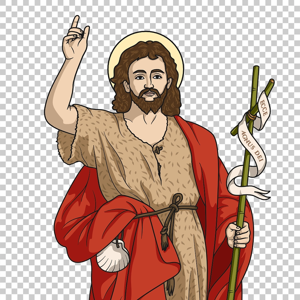 Saint John The Baptist Adult Download Colored Vector In EPS