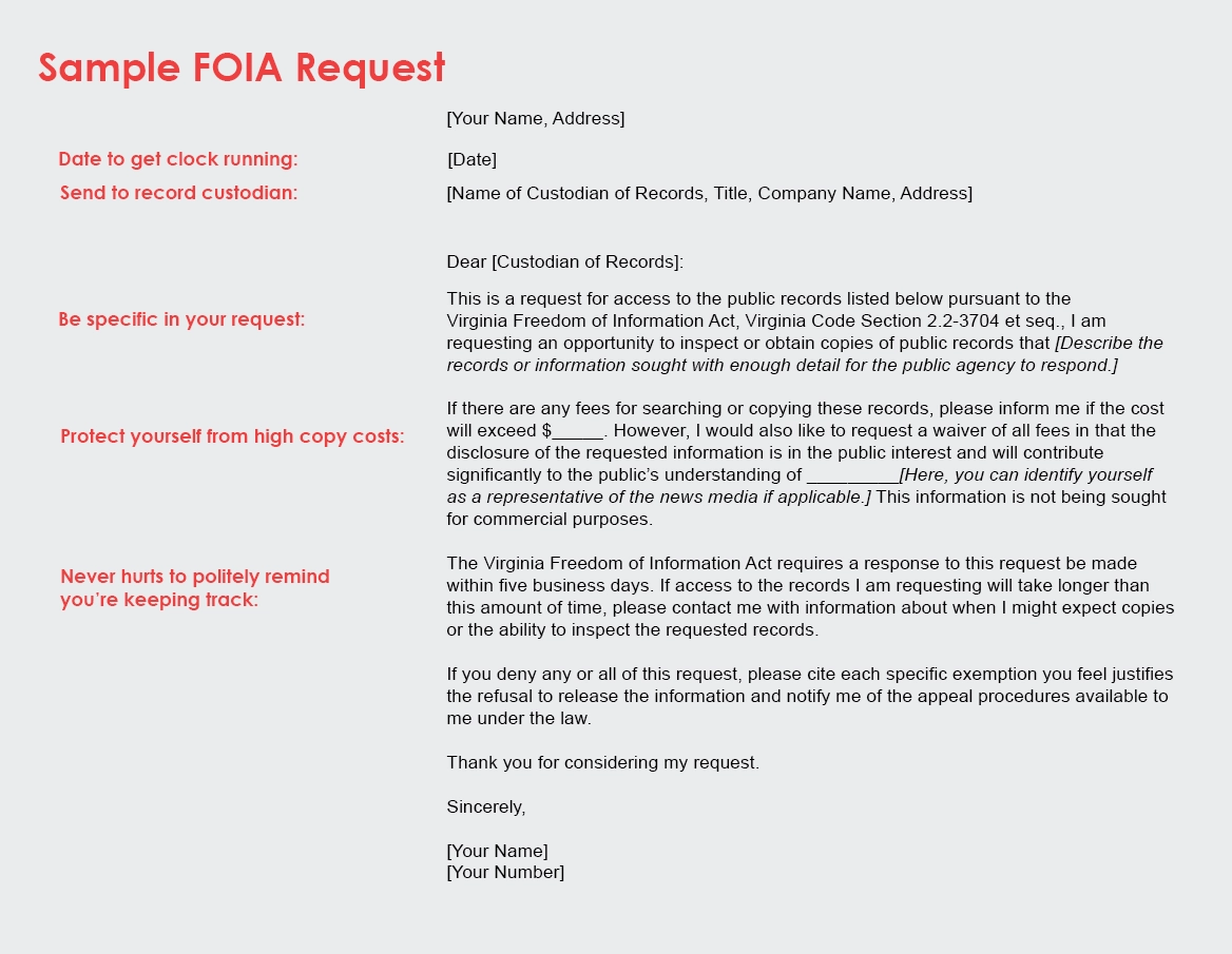 Printable Foia Request Form