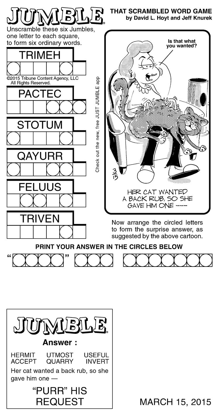 Printable Jumble Puzzles Free For Adults