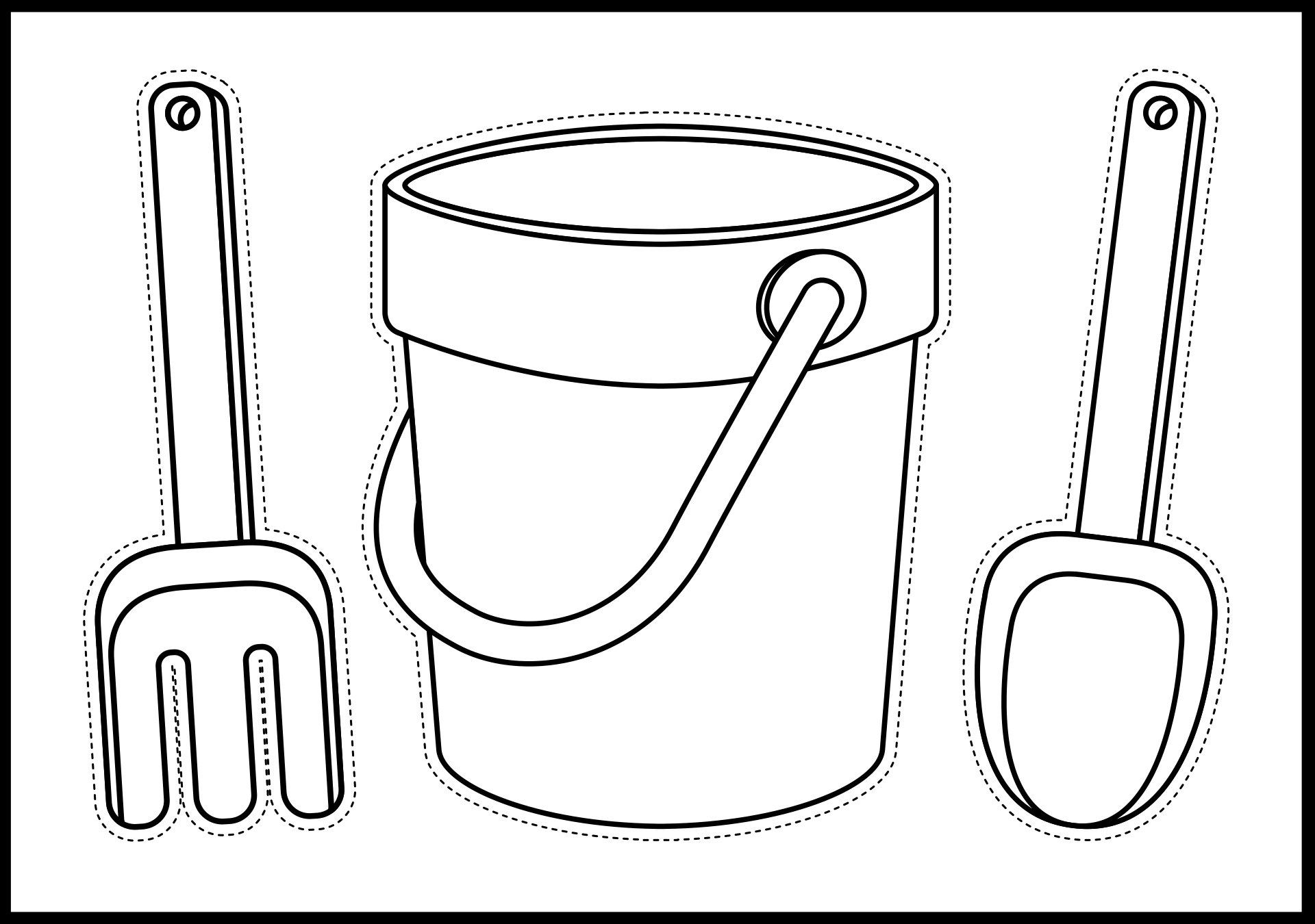 Bucket Printable Template